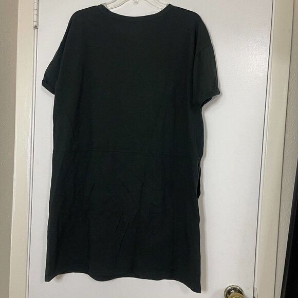 EILEEN FISHER green Cotton short sleeve tunic tshirt side pockets size medium - Picture 6 of 6